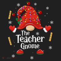 The Teacher Gnome Holiday Festive Hat thumb 2
