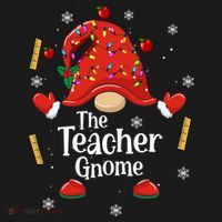 The Teacher Gnome Holiday Festive Visor thumb 3