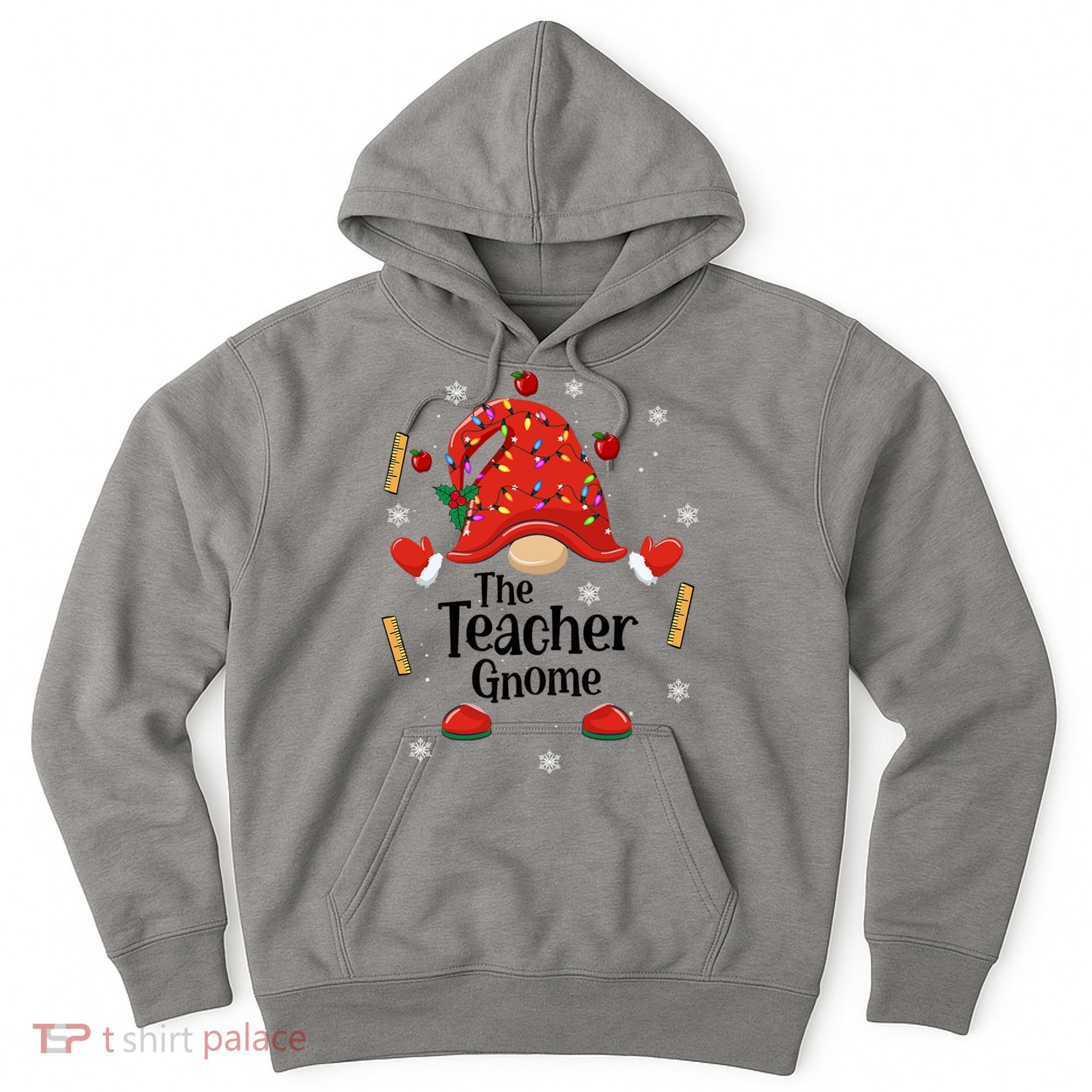 The Teacher Gnome Holiday Festive Hoodie