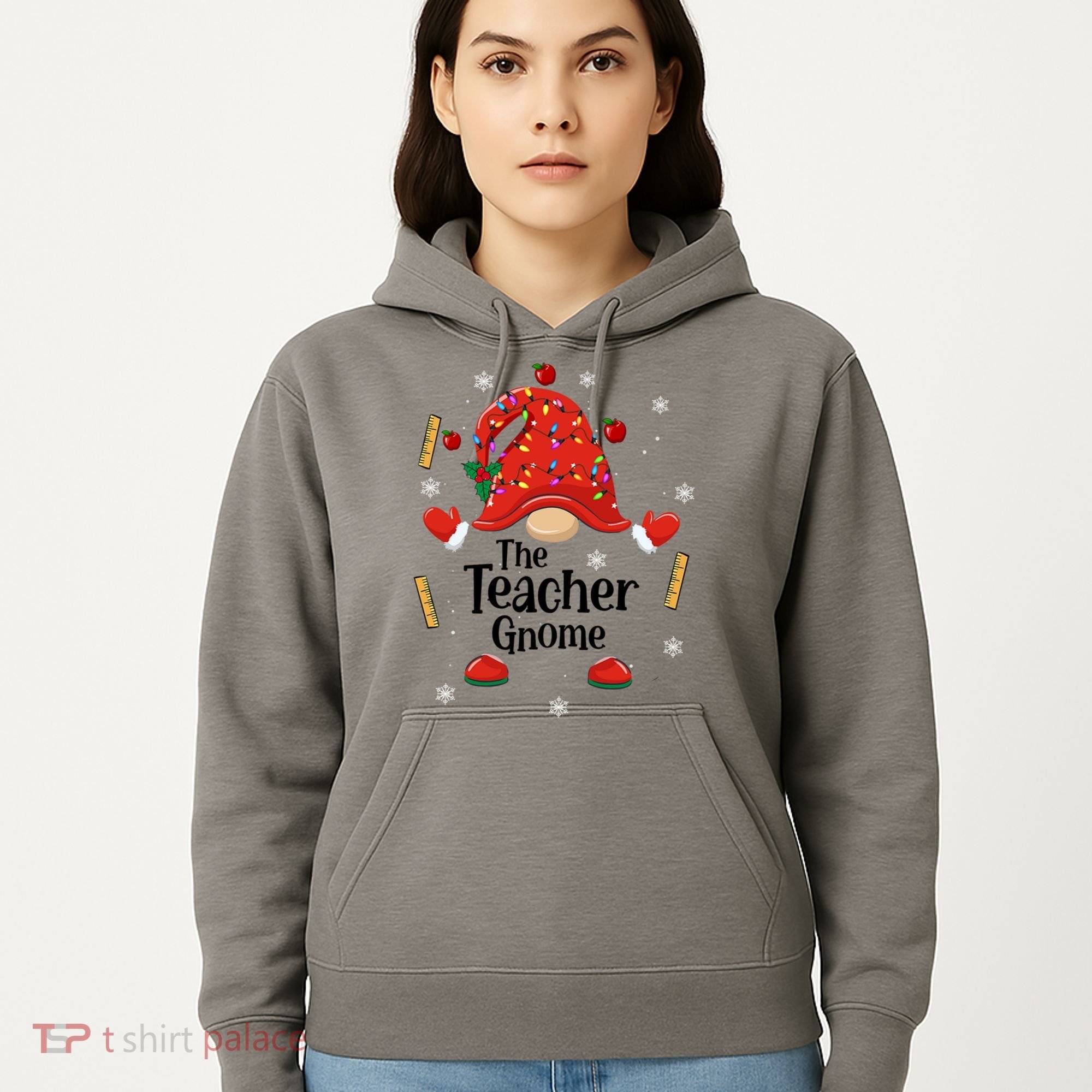 The Teacher Gnome Holiday Festive Hoodie