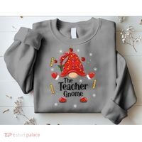 The Teacher Gnome Holiday Festive Sweatshirt thumb 2