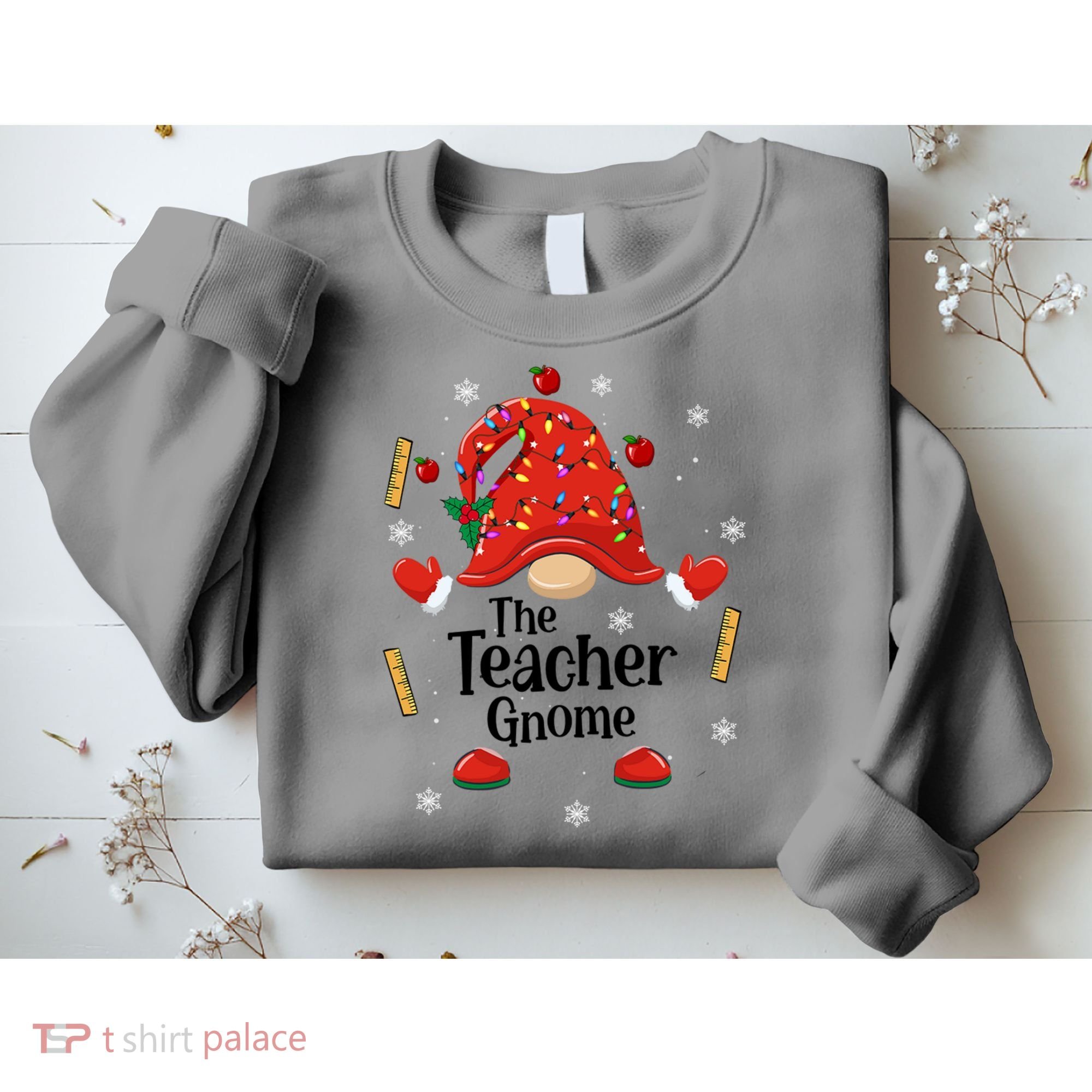 The Teacher Gnome Holiday Festive Sweatshirt