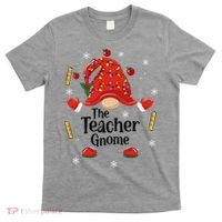 The Teacher Gnome Holiday Festive T-Shirt thumb 0