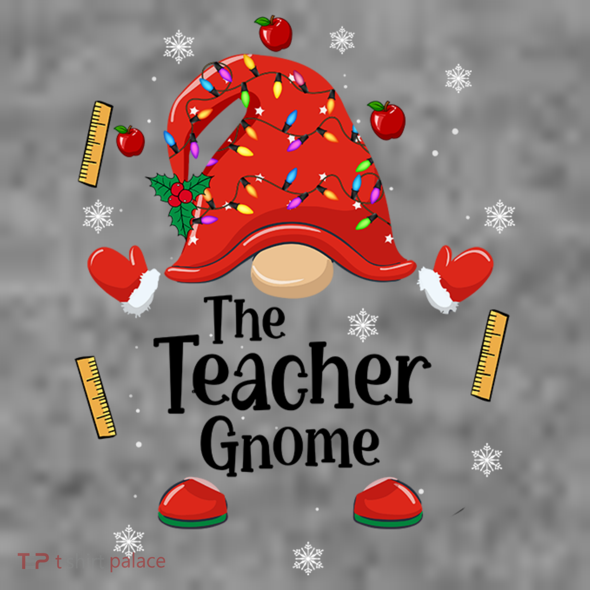 The Teacher Gnome Holiday Festive Women's Hoodie