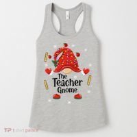 The Teacher Gnome Holiday Festive Women's Tank Top thumb 0