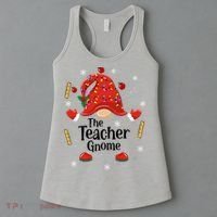 The Teacher Gnome Holiday Festive Women's Tank Top thumb 3