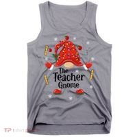 The Teacher Gnome Holiday Festive Tank Top thumb 0