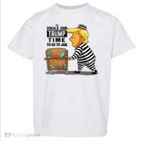 Time To Go To Jail Funny Anti Trump Toddler T-Shirt thumb 0