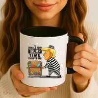 Time To Go To Jail Funny Anti Trump Coffee Mug thumb 3