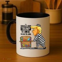 Time To Go To Jail Funny Anti Trump Coffee Mug thumb 4