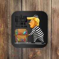 Time To Go To Jail Funny Anti Trump Coaster thumb 0