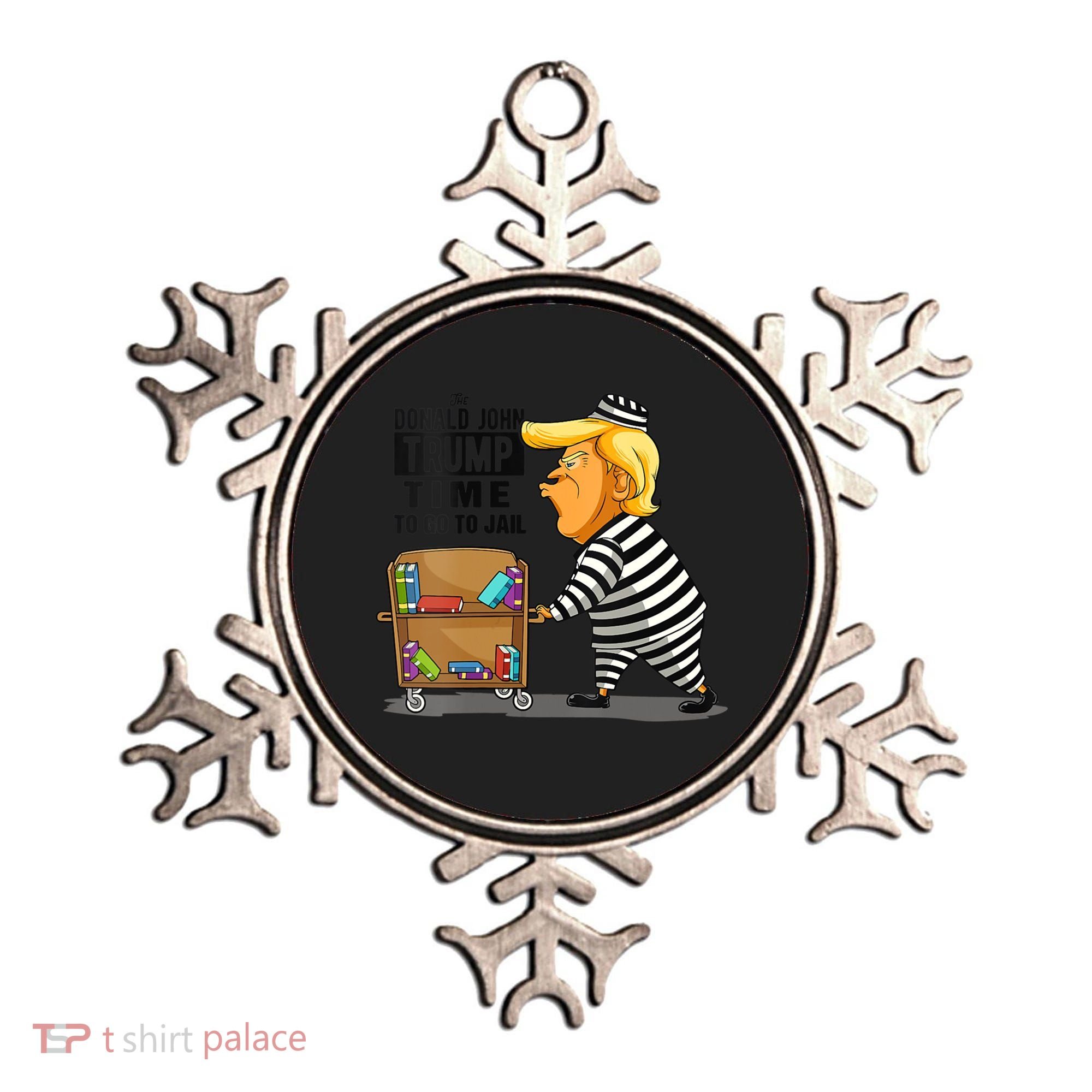 Time To Go To Jail Funny Anti Trump Ornament