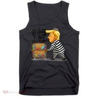 Time To Go To Jail Funny Anti Trump Tank Top thumb 0