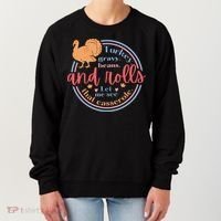 Thanksgiving Turkey Gravy Beans And Rolls Let Me See That Casserole Women's Sweatshirt thumb 0