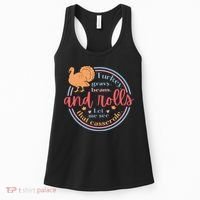 Thanksgiving Turkey Gravy Beans And Rolls Let Me See That Casserole Women's Tank Top thumb 0