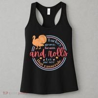 Thanksgiving Turkey Gravy Beans And Rolls Let Me See That Casserole Women's Tank Top thumb 3
