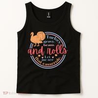 Thanksgiving Turkey Gravy Beans And Rolls Let Me See That Casserole Tank Top thumb 2