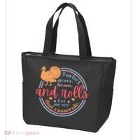 Thanksgiving Turkey Gravy Beans And Rolls Let Me See That Casserole Tote Bag thumb 3