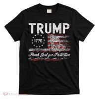 Trump Thank God For Protection President Donald Trump Tank Top T-Shirt thumb 0