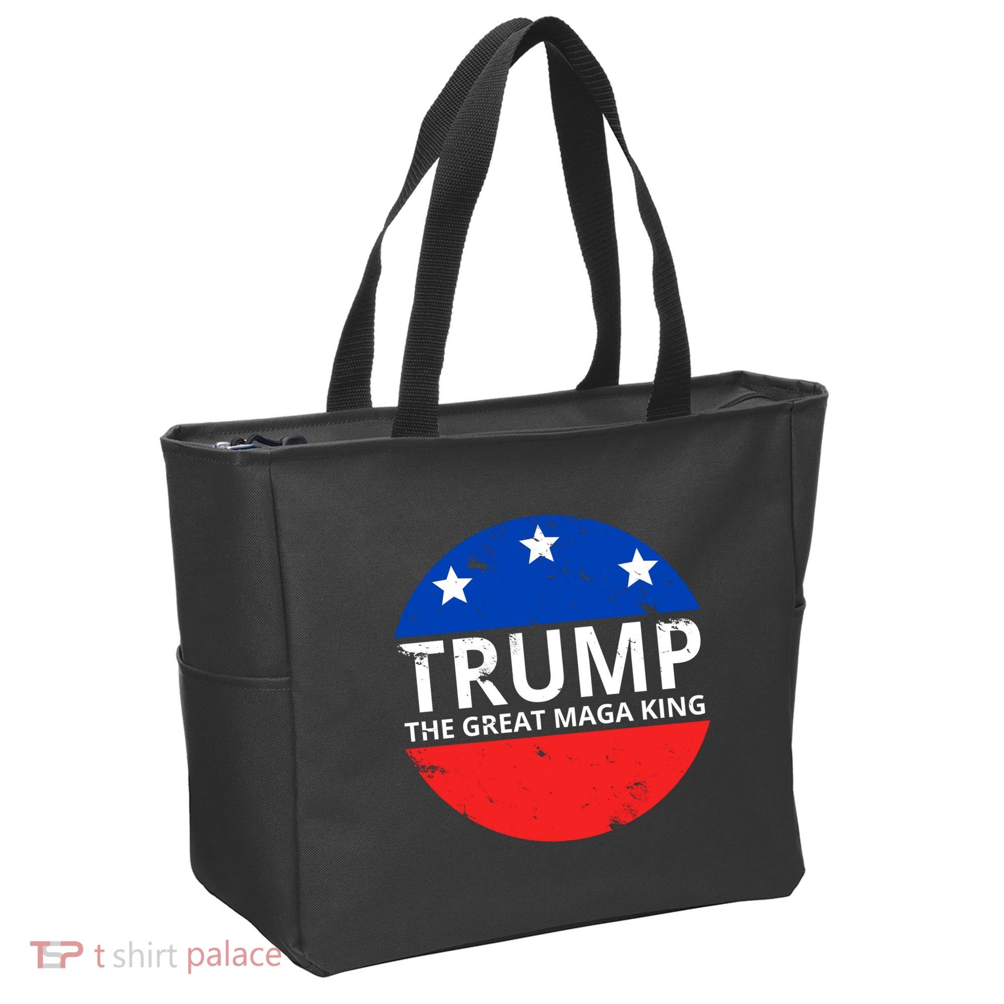 Trump The Great Maga King Logo Tote Bag
