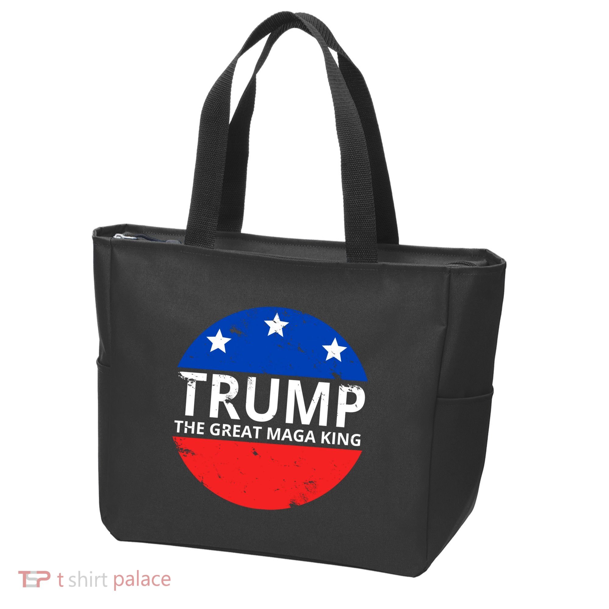 Trump The Great Maga King Logo Tote Bag
