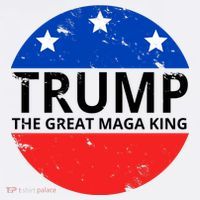 Trump The Great Maga King Logo Women's Hoodie thumb 2