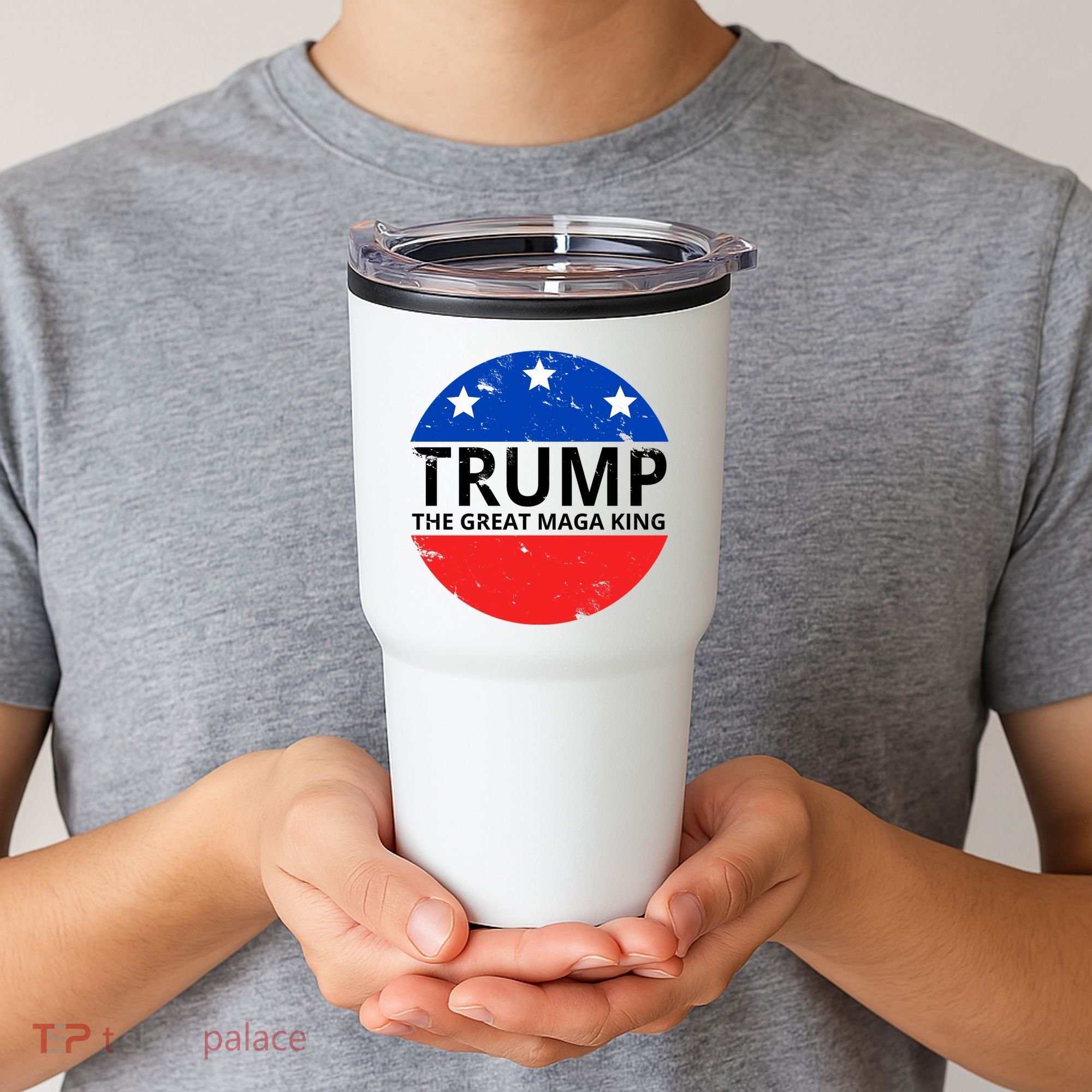 Trump The Great Maga King Logo Tumbler