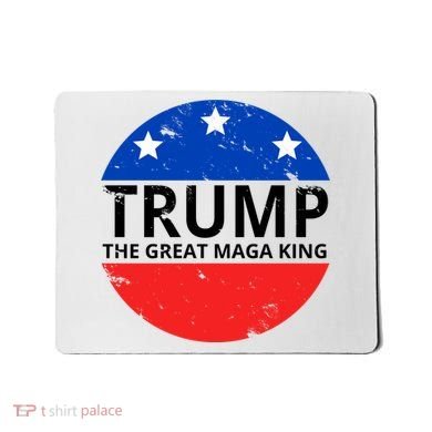 Trump The Great Maga King Logo Mousepad