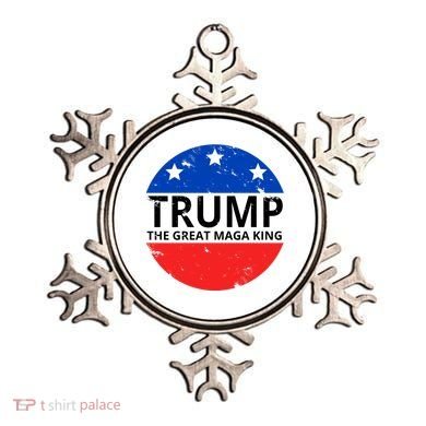 Trump The Great Maga King Logo Ornament