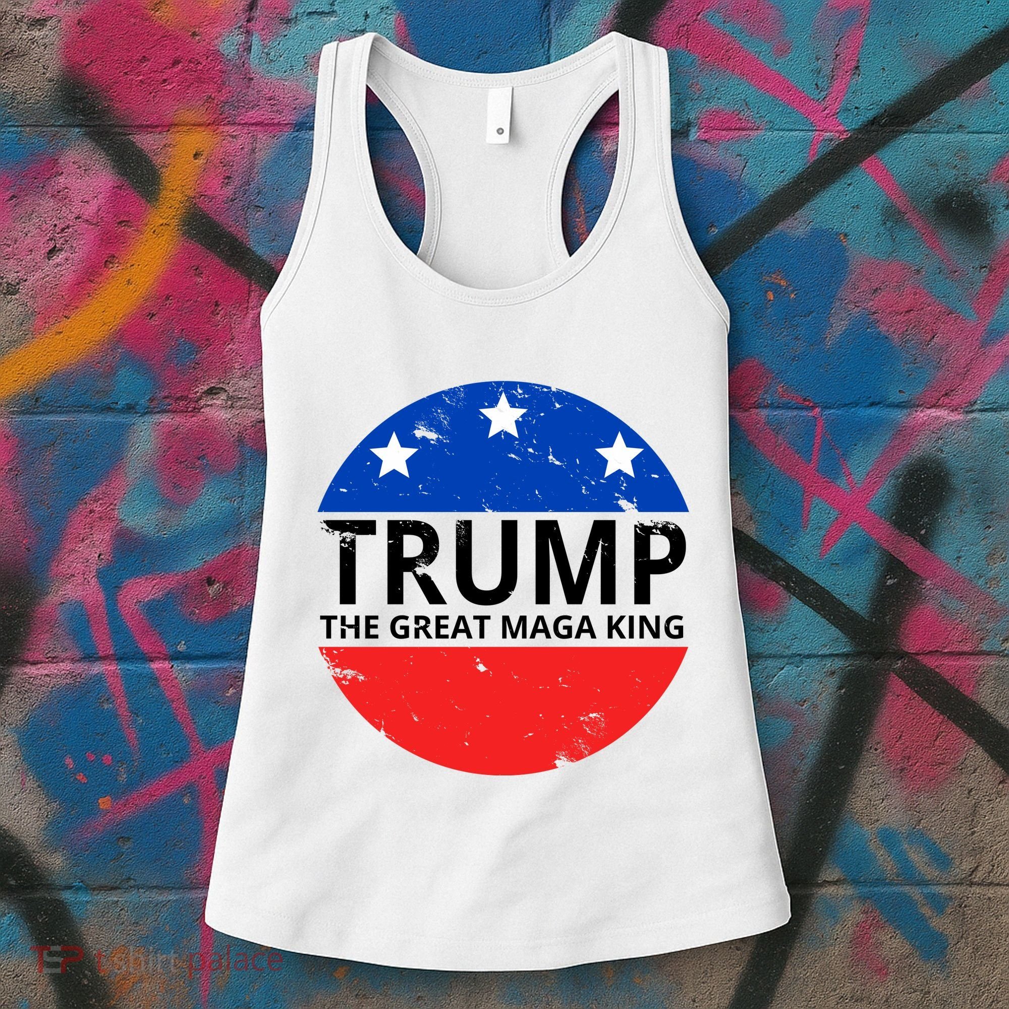 Trump The Great Maga King Logo Women's Tank Top