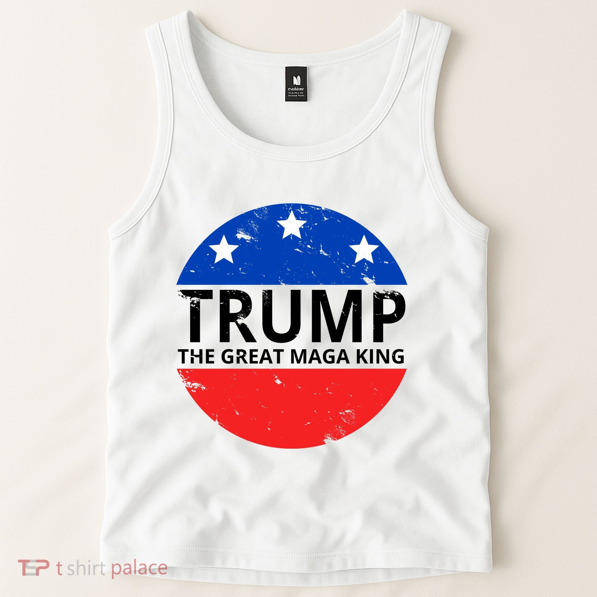 Trump The Great Maga King Logo Tank Top