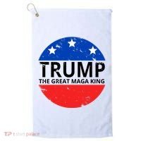 Trump The Great Maga King Logo Golf Towel thumb 0