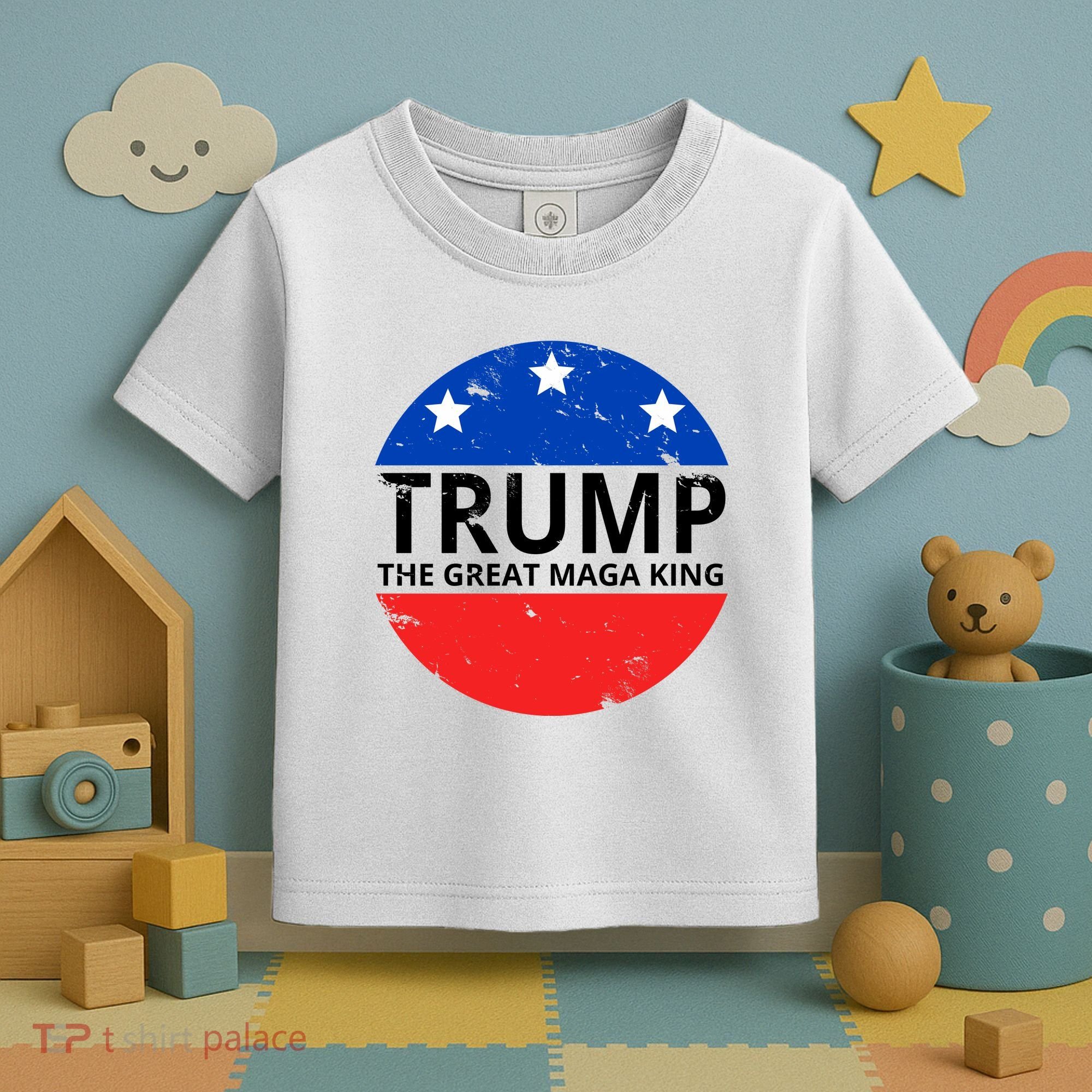 Trump The Great Maga King Logo Toddler T-Shirt
