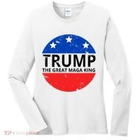 Trump The Great Maga King Logo Women's Long Sleeve Shirt thumb 0