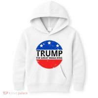 Trump The Great Maga King Logo Kids Hoodie thumb 0