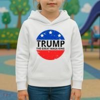 Trump The Great Maga King Logo Kids Hoodie thumb 3