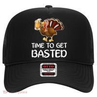 Time To Get Basted Turkey Beer Funny Thanksgiving Gift Hat thumb 0