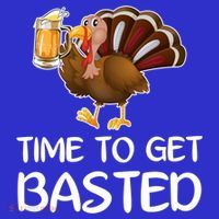 Time To Get Basted Turkey Beer Funny Thanksgiving Gift Long Sleeve Shirt thumb 2