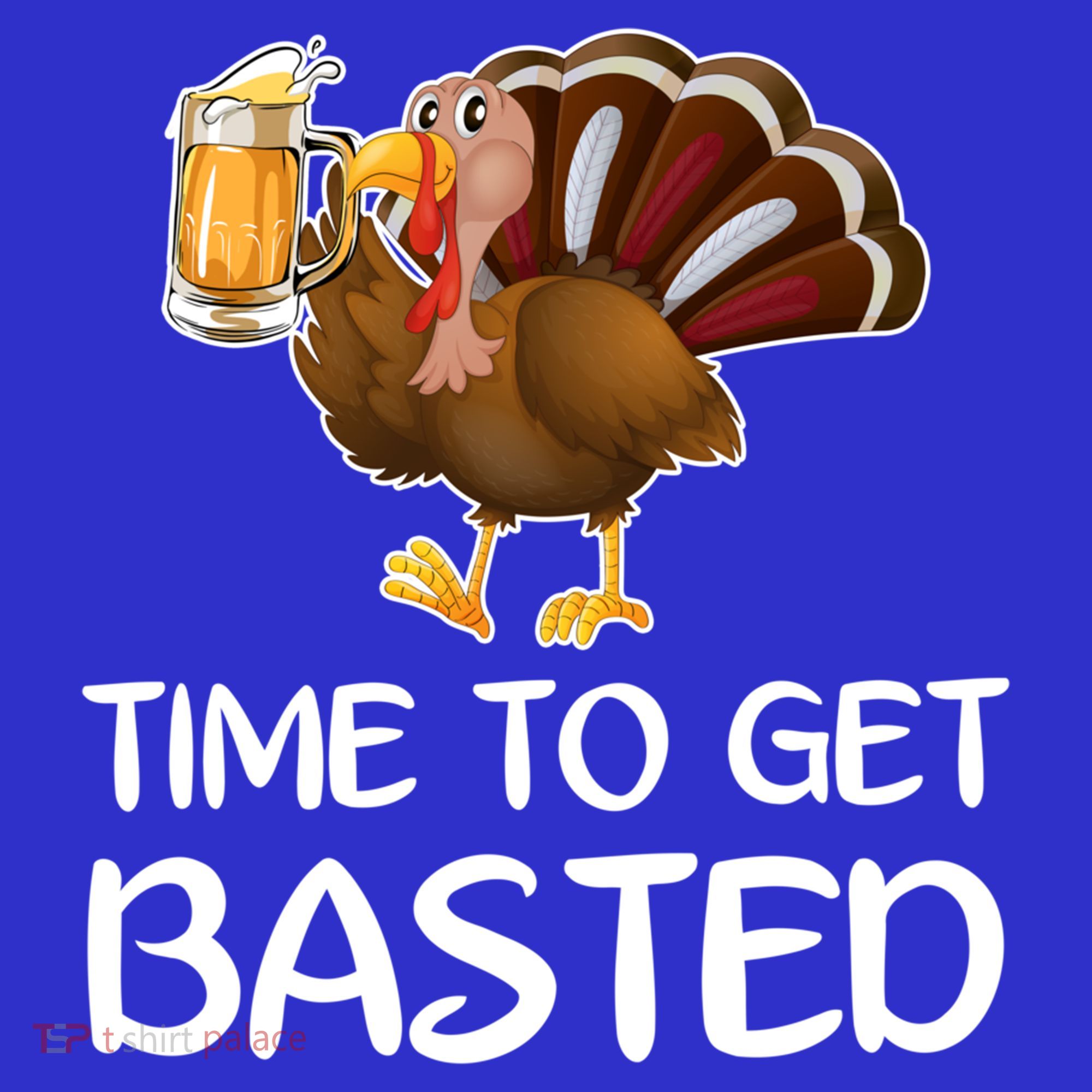 Time To Get Basted Turkey Beer Funny Thanksgiving Gift Apron