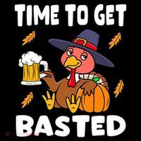 Time To Get Basted Funny Happy Thanksgiving Turkey Coffee Mug thumb 5