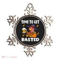 Time To Get Basted Funny Happy Thanksgiving Turkey Ornament thumb 0