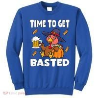 Time To Get Basted Funny Happy Thanksgiving Turkey Sweatshirt thumb 0