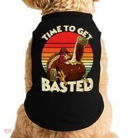 Time To Get Basted Funny Beer Thanksgiving Turkey Gift Doggie Tank thumb 0