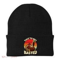 Time To Get Basted Funny Beer Thanksgiving Turkey Gift Beanie thumb 0