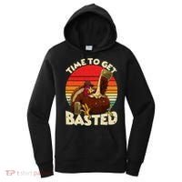 Time To Get Basted Funny Beer Thanksgiving Turkey Gift Women's Hoodie thumb 0