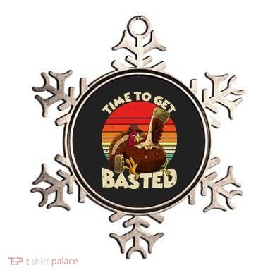 Time To Get Basted Funny Beer Thanksgiving Turkey Gift Ornament