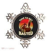 Time To Get Basted Funny Beer Thanksgiving Turkey Gift Ornament thumb 0