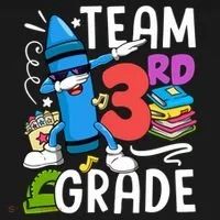 Team Third Grade Cute Funny Doggie Tank thumb 4