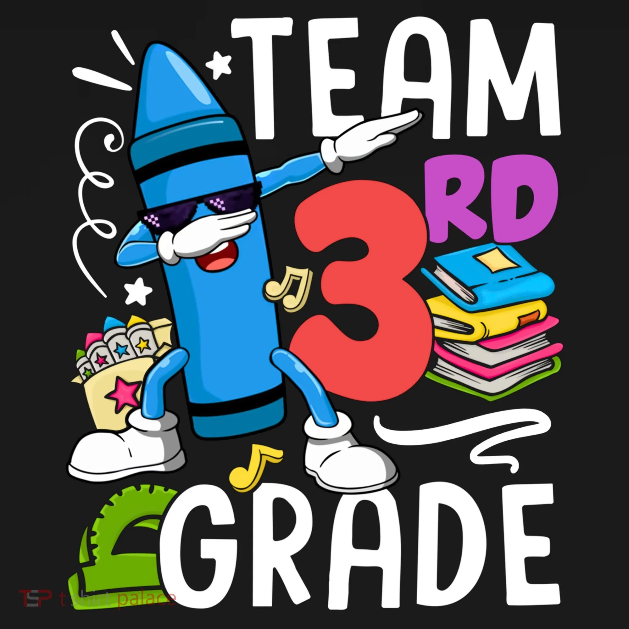 Team Third Grade Cute Funny Doggie Tank