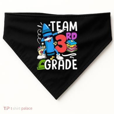 Team Third Grade Cute Funny USA-Made Doggie Bandana